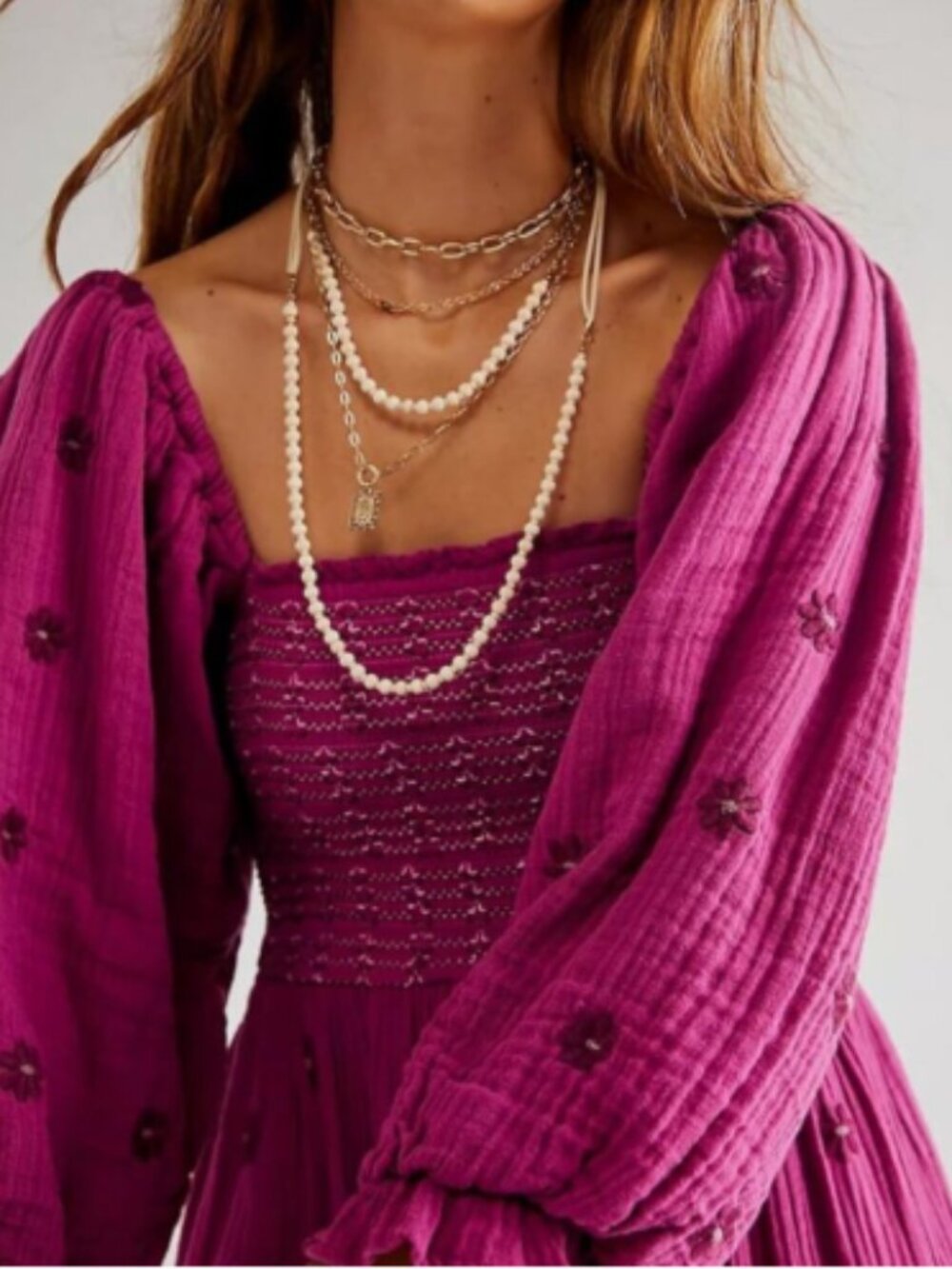 Free People Dahlia Embroidered Maxi Dress - Picture 3 of 6